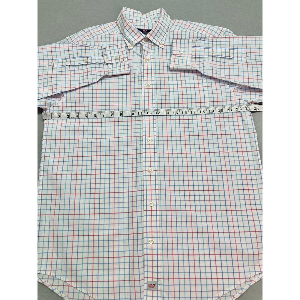 Vineyard Vines Classic Fit Murray Button Up White Multi Color Check Size Large - Picture 8 of 11